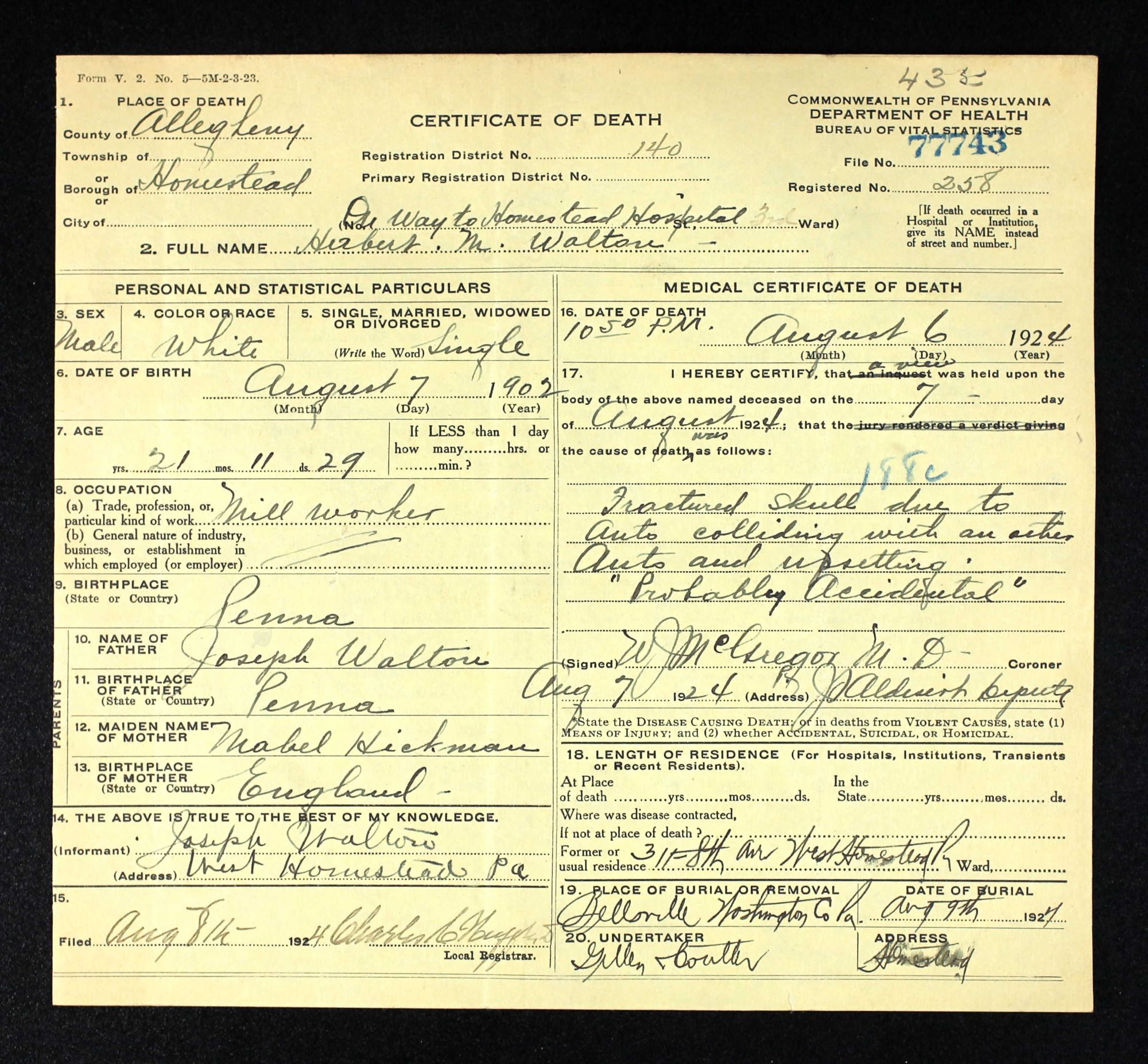Milton Herbert Walton